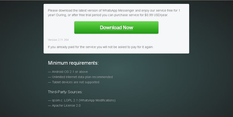 whatsapp download for tablet apk
