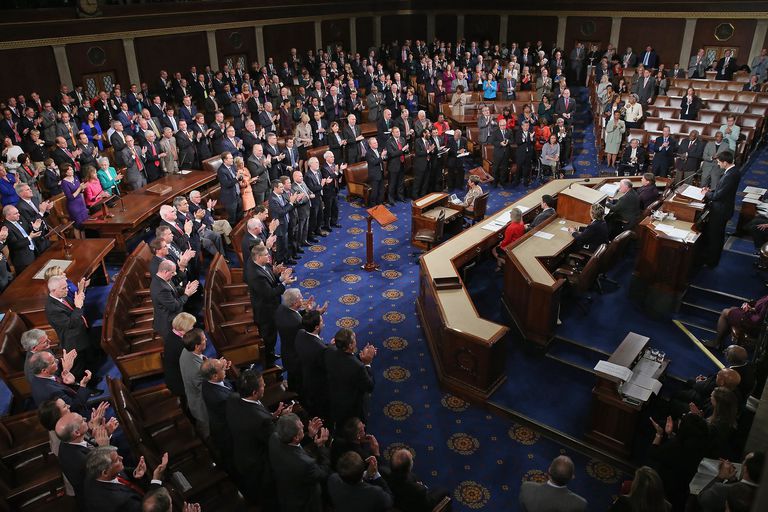 Members of the US House of Representative voting