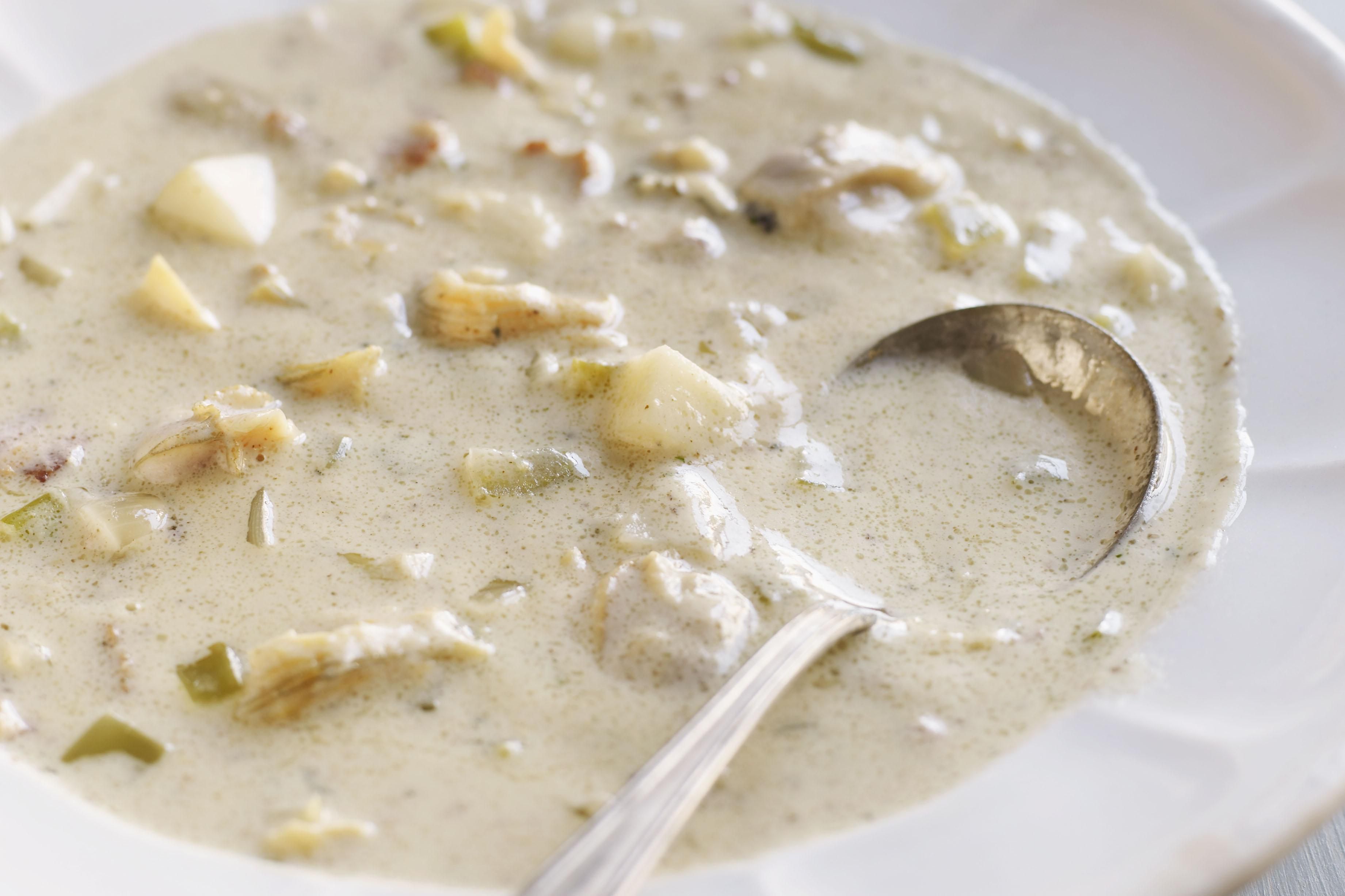 Light New England Clam Chowder Recipe