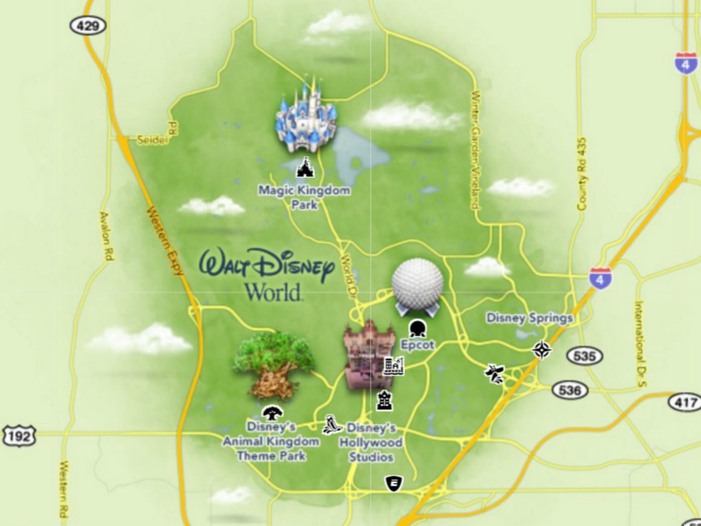 Map Of Disney World