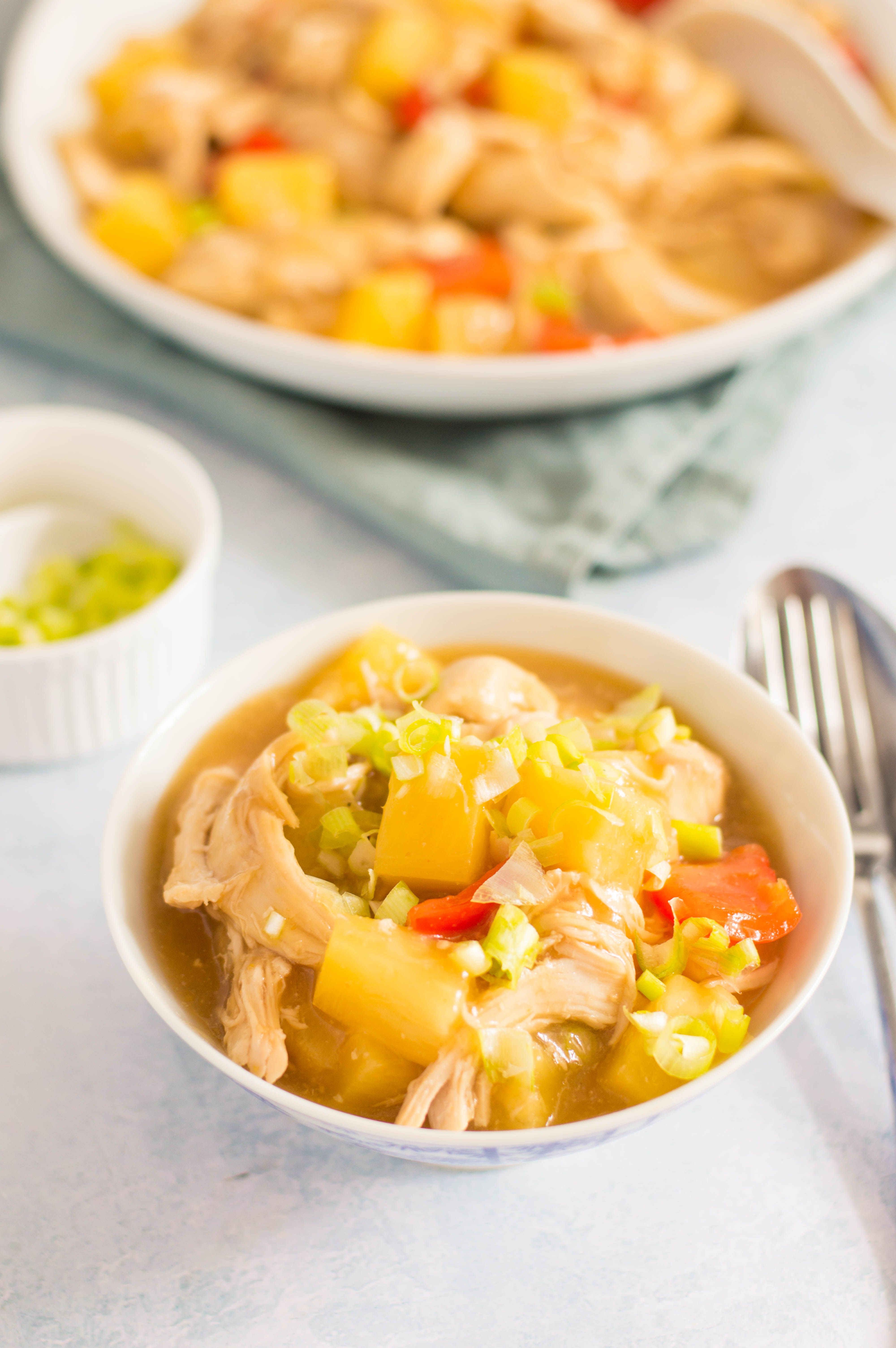 Low Calorie Slow Cooker Pineapple Chicken