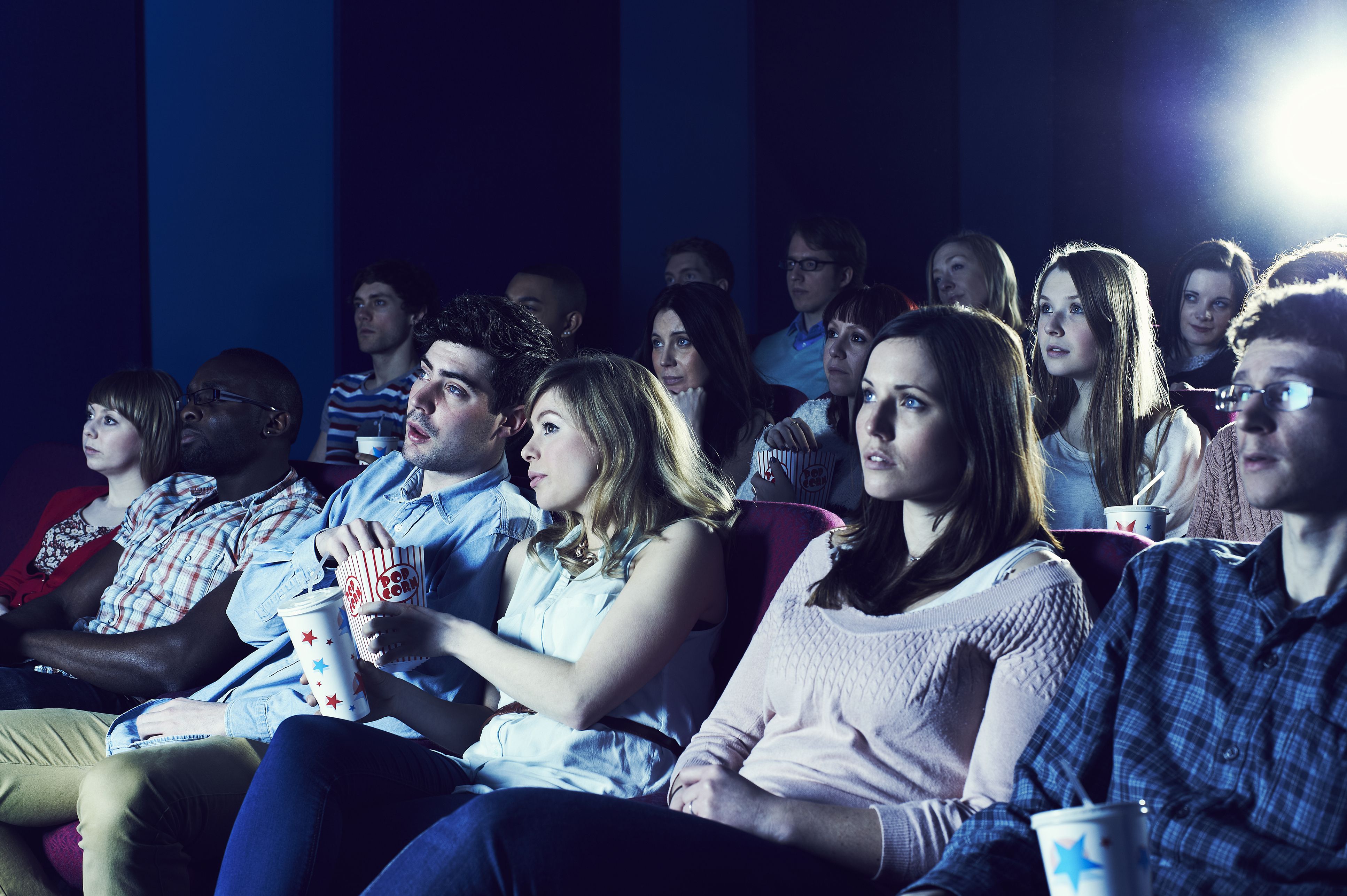 Enjoys видео. The audience in the Cinema. American independent Cinema.