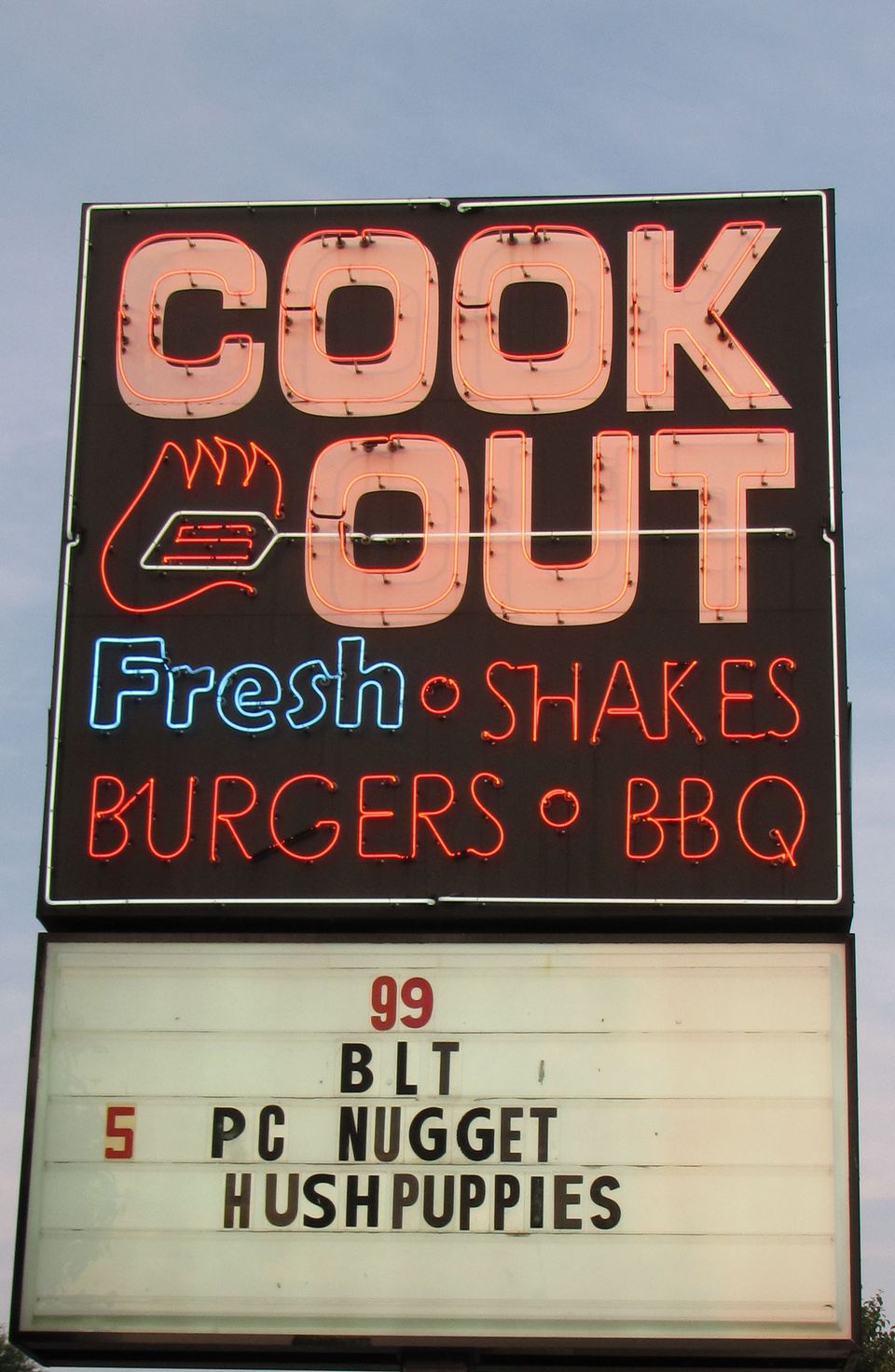 What's on the Menu at Cook Out