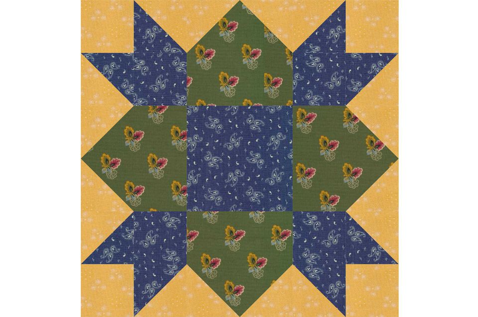 Download Weathervane Quilt Block Pattern (a Star Quilt Design)