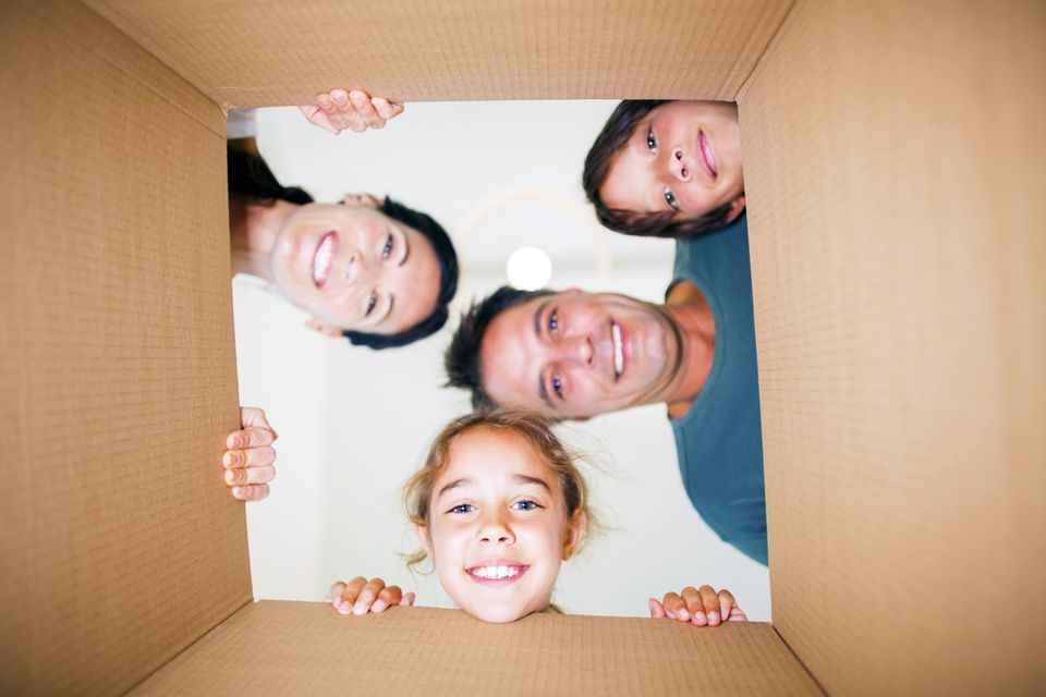 Family and Empty Box