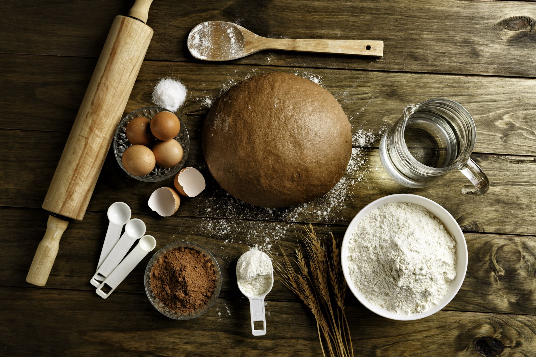 Yeast Bread Ingredients Flour Yeast Water And Salt