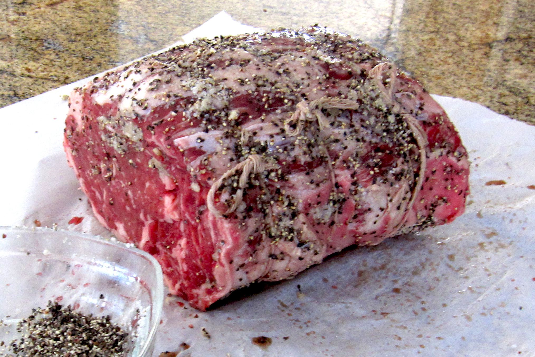 Beef Rib Eye Roast With Mustard and Horseradish Recipe