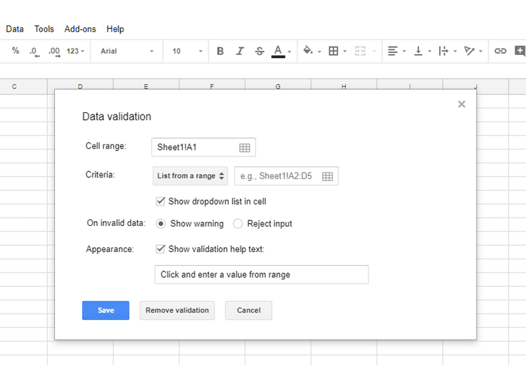 how to edit drop down list in google sheets