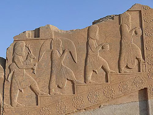 Relief sculpture from Tachara, Darius the Great's private palace at Persepolis.