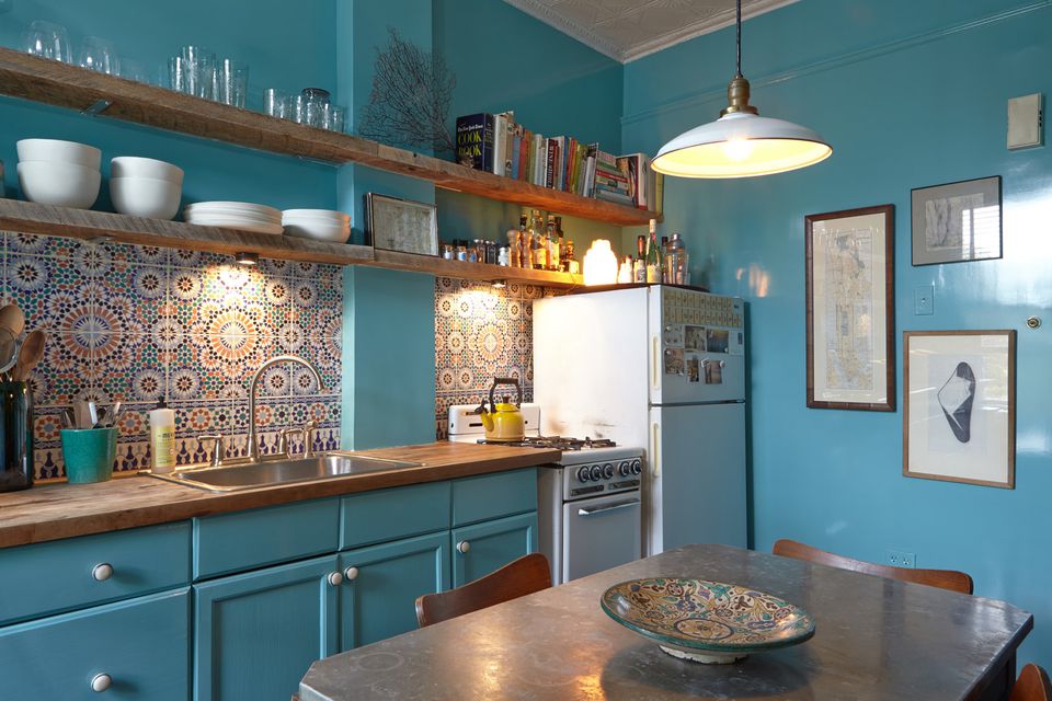 Colour in the Kitchen - Turquoise Kitchen - Adelaide Outdoor Kitchens