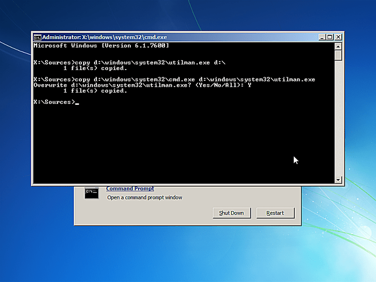 registry repair command prompt windows 10
