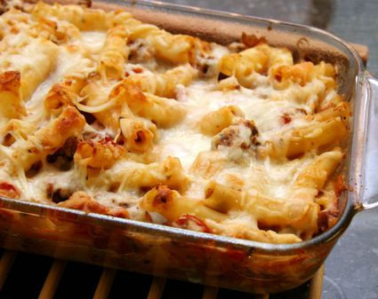 Meaty Baked Ziti Recipe With Ground Beef and Sausage