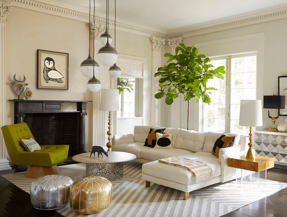 beautiful living room lightening