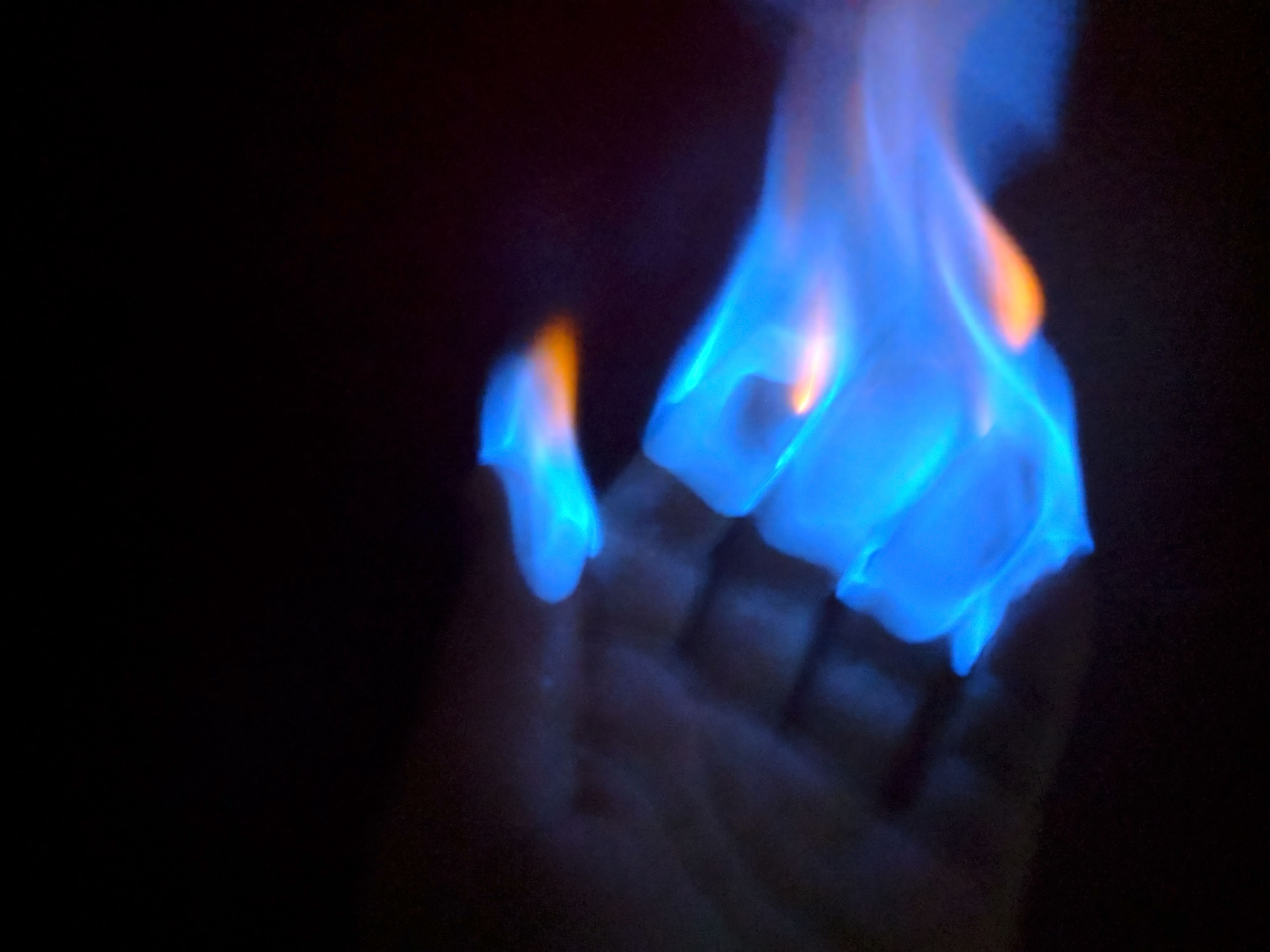 hand sanitizer on fire experiment