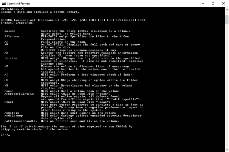 Аналог chkdsk для windows