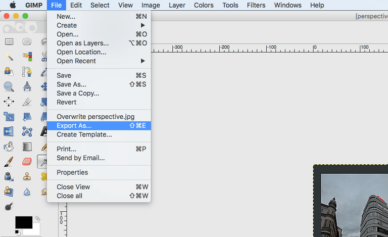 How to save picture as jpeg on mac file