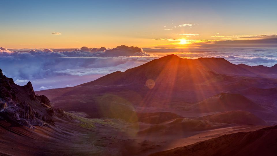 Sunrise at Haleakala on Maui, the House of the Sun