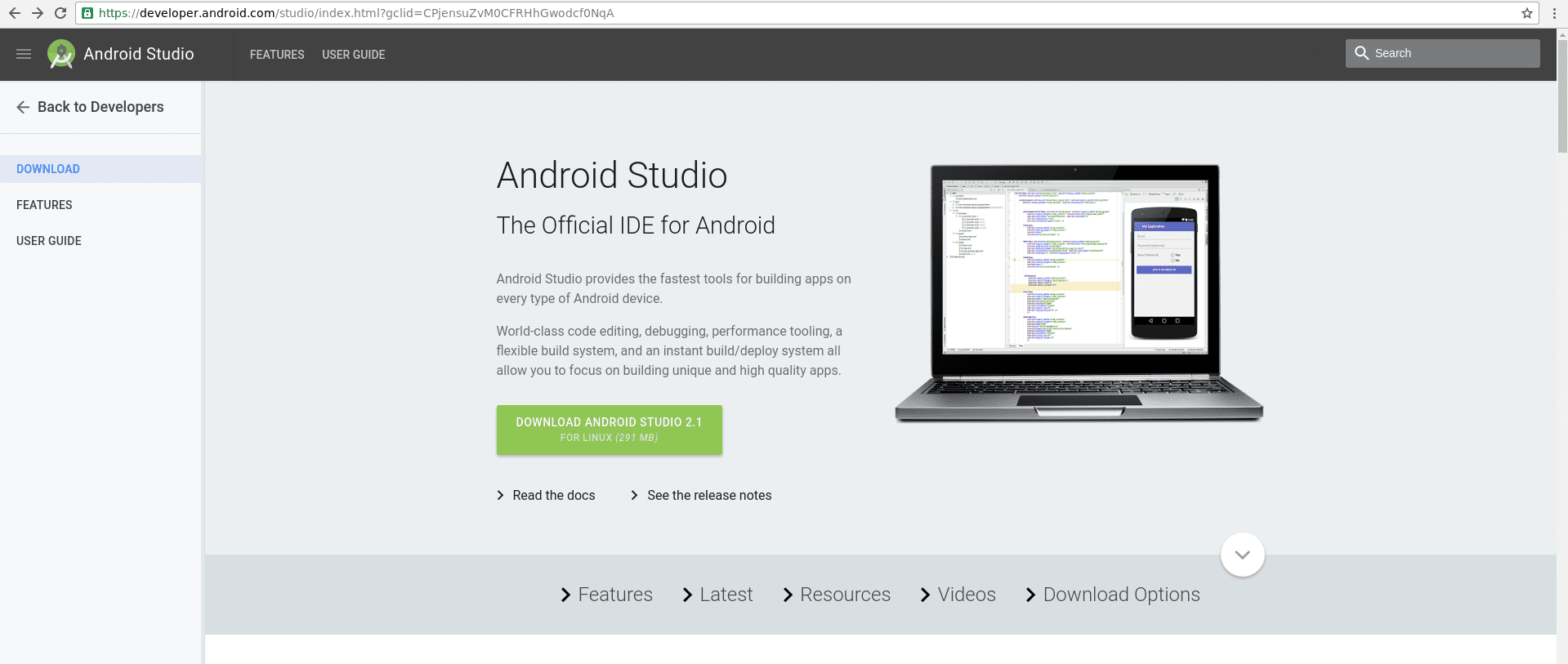 free downloads Android Studio 2022.3.1.22
