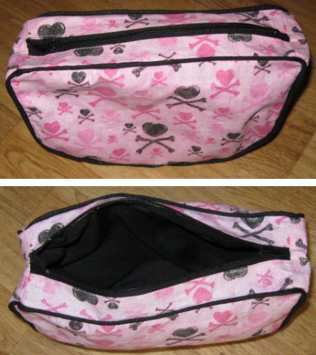 Free Sewing Pattern for a Cosmetic Bag With a Zipper Closure