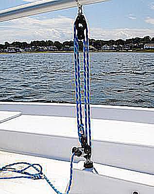 sailboat mainsheet blocks