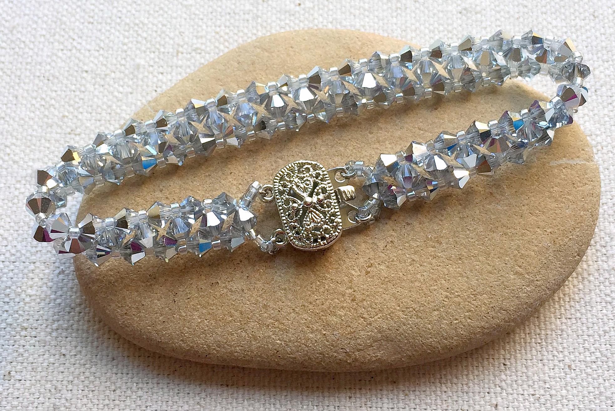 Easy Swarovski Crystal Bead Bracelet Tutorial