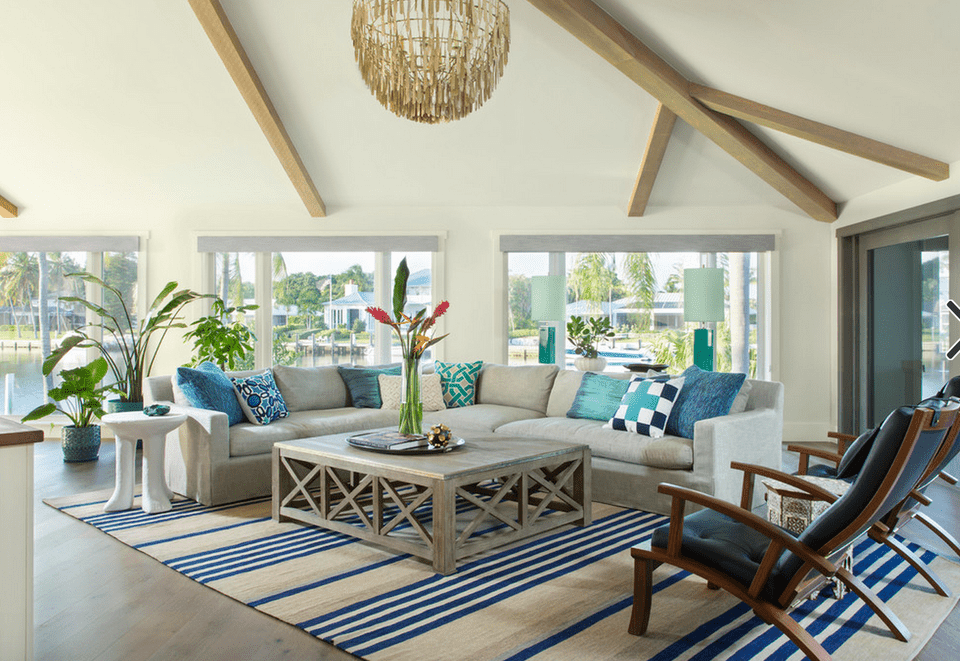 beach decorating ideas for living room