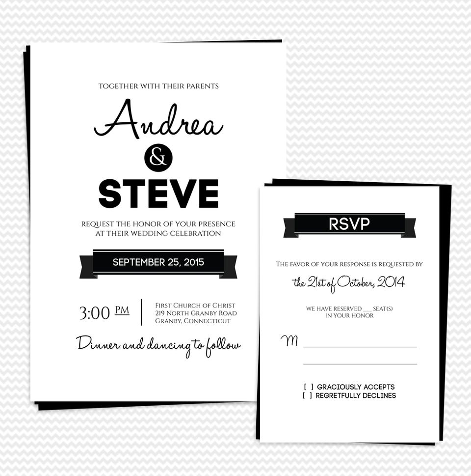 25 Free Printable Wedding Invitations