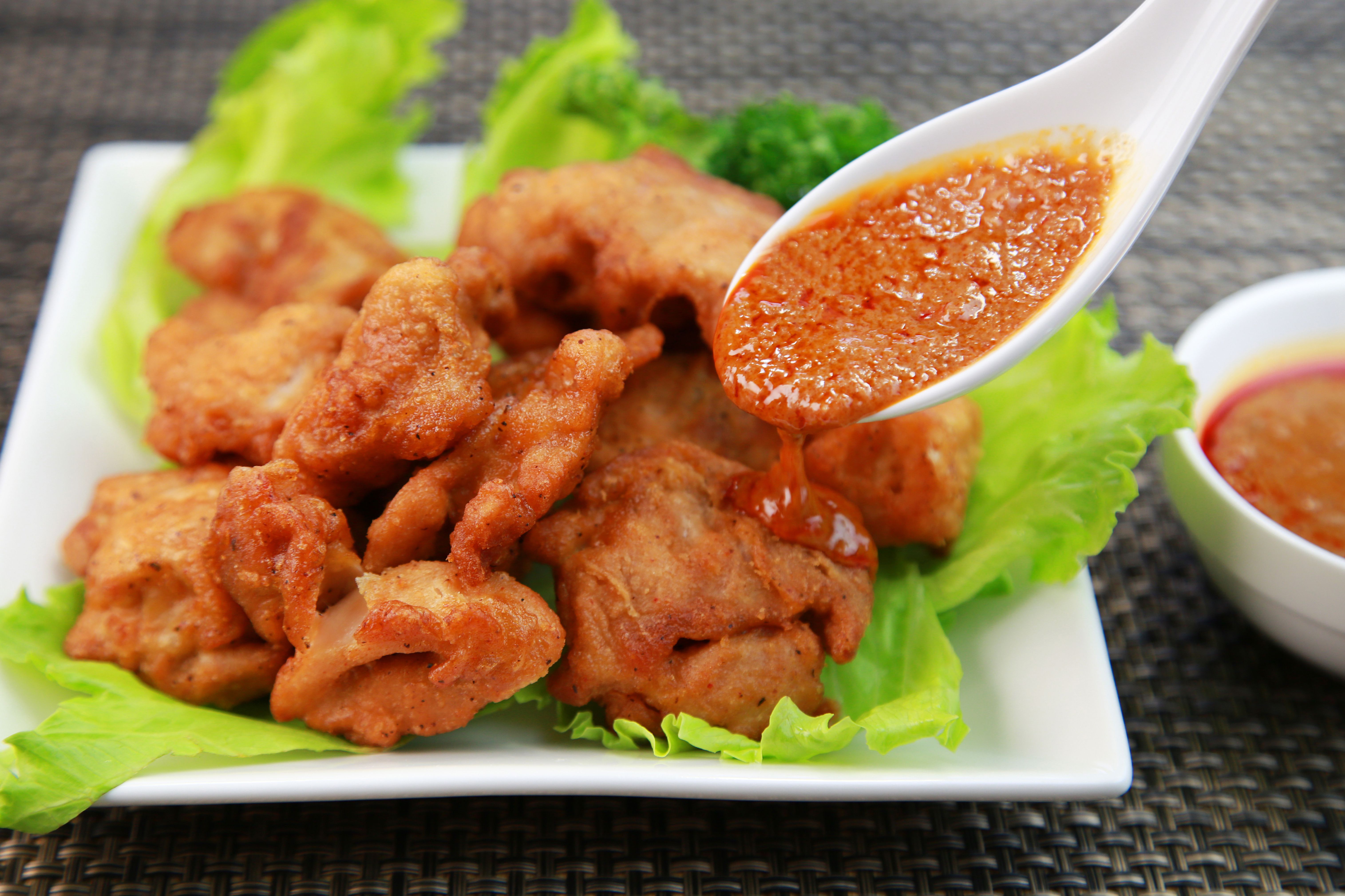 Deep-Fried Chicken With Spicy Hoisin Sauce Recipe