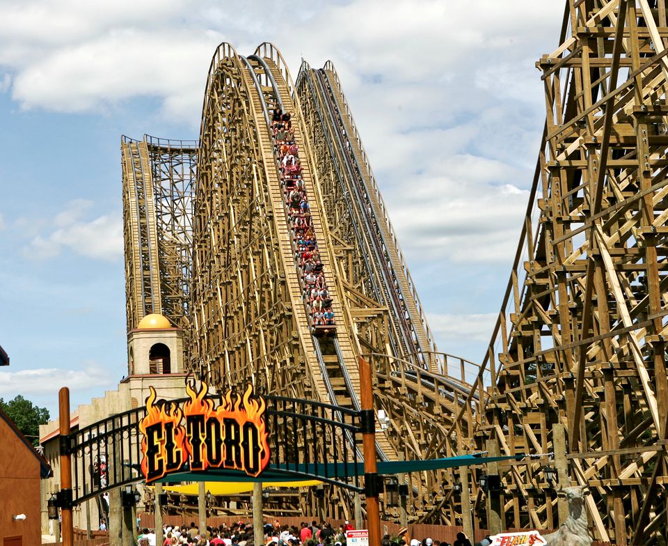 six flags roller coaster toy