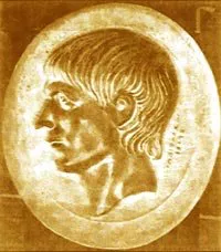 Profile of a young Scipio Africanus the Elder from a gold signet ring