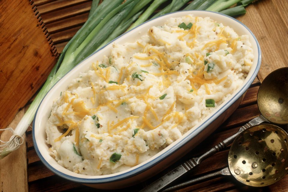 Potato Casserole With Sour Cream and Cheddar Cheese