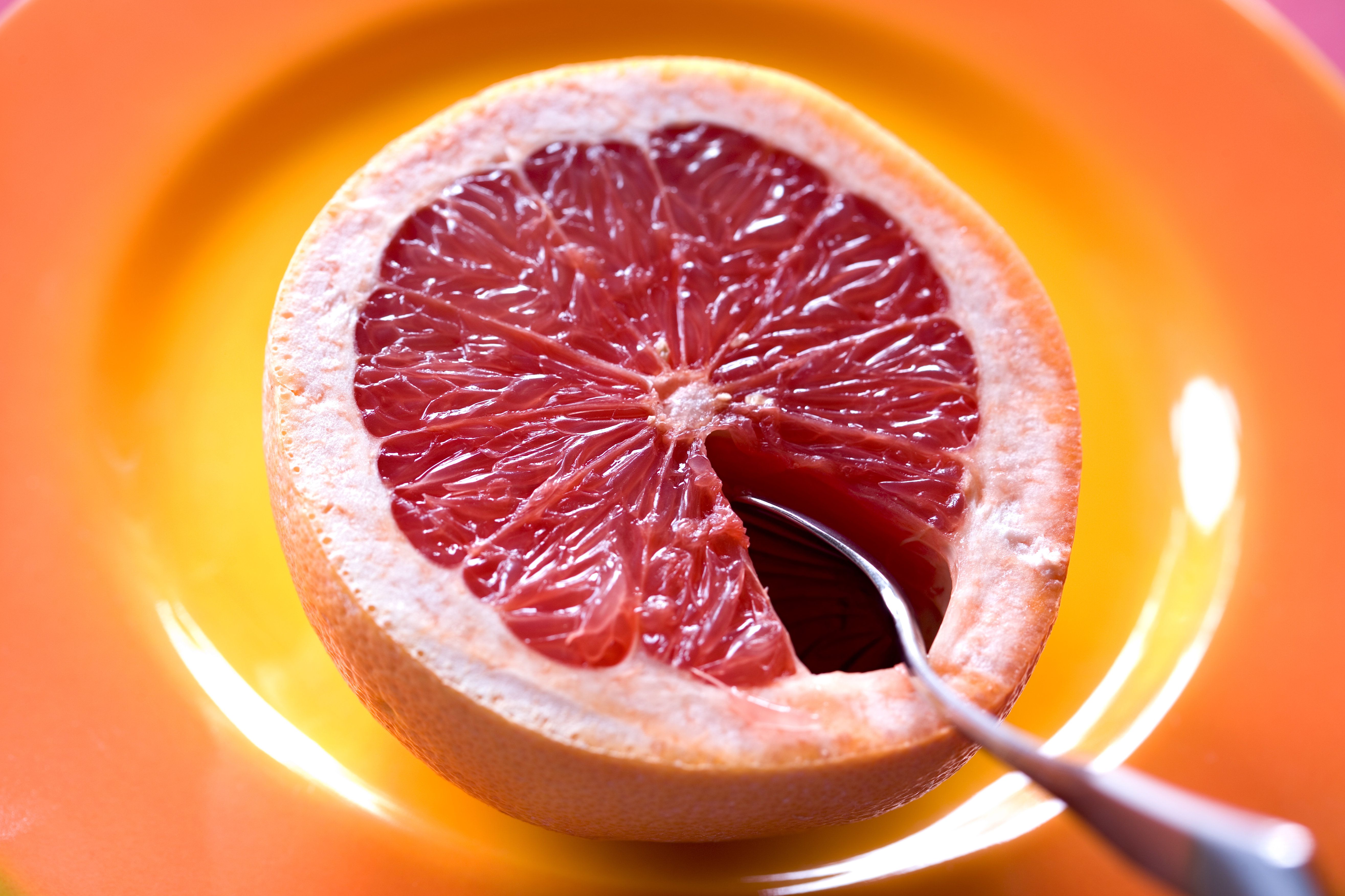 drained canned grapefruit calories