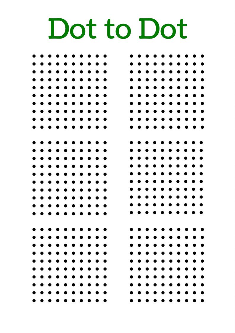 Universal printable dot game | Pierce Blog