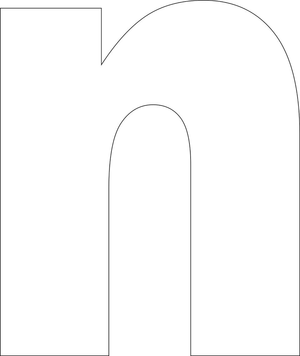 Letter N Template
