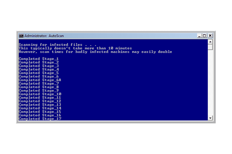 Screenshot of ComboFix in Windows Vista