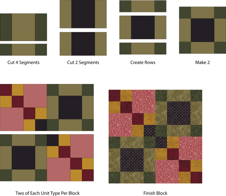 4 Square Quilt Block Patterns