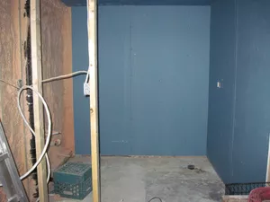 Blue drywall