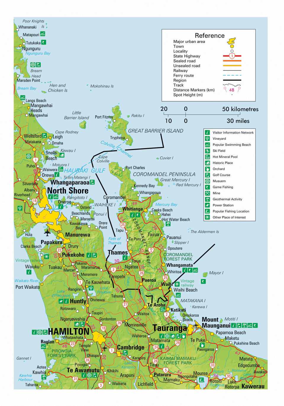 coromandel tourist information