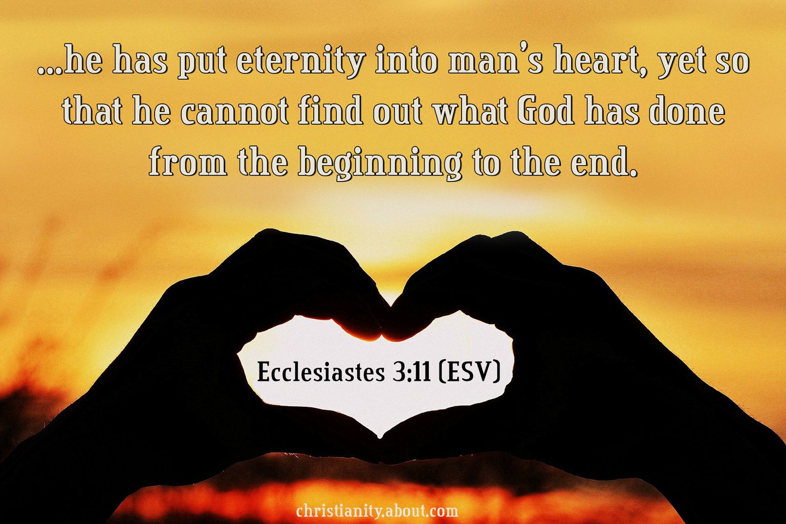 Ecclesiastes 3:11 - Eternity in the Hearts of Men