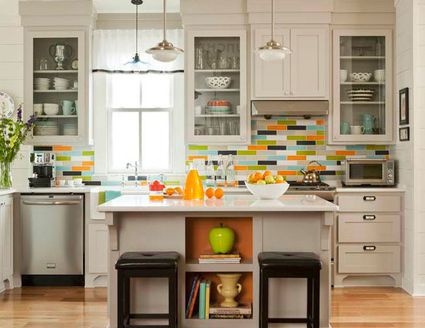 Kitchen Tile Backsplash Tricks For Dealing With Appliances