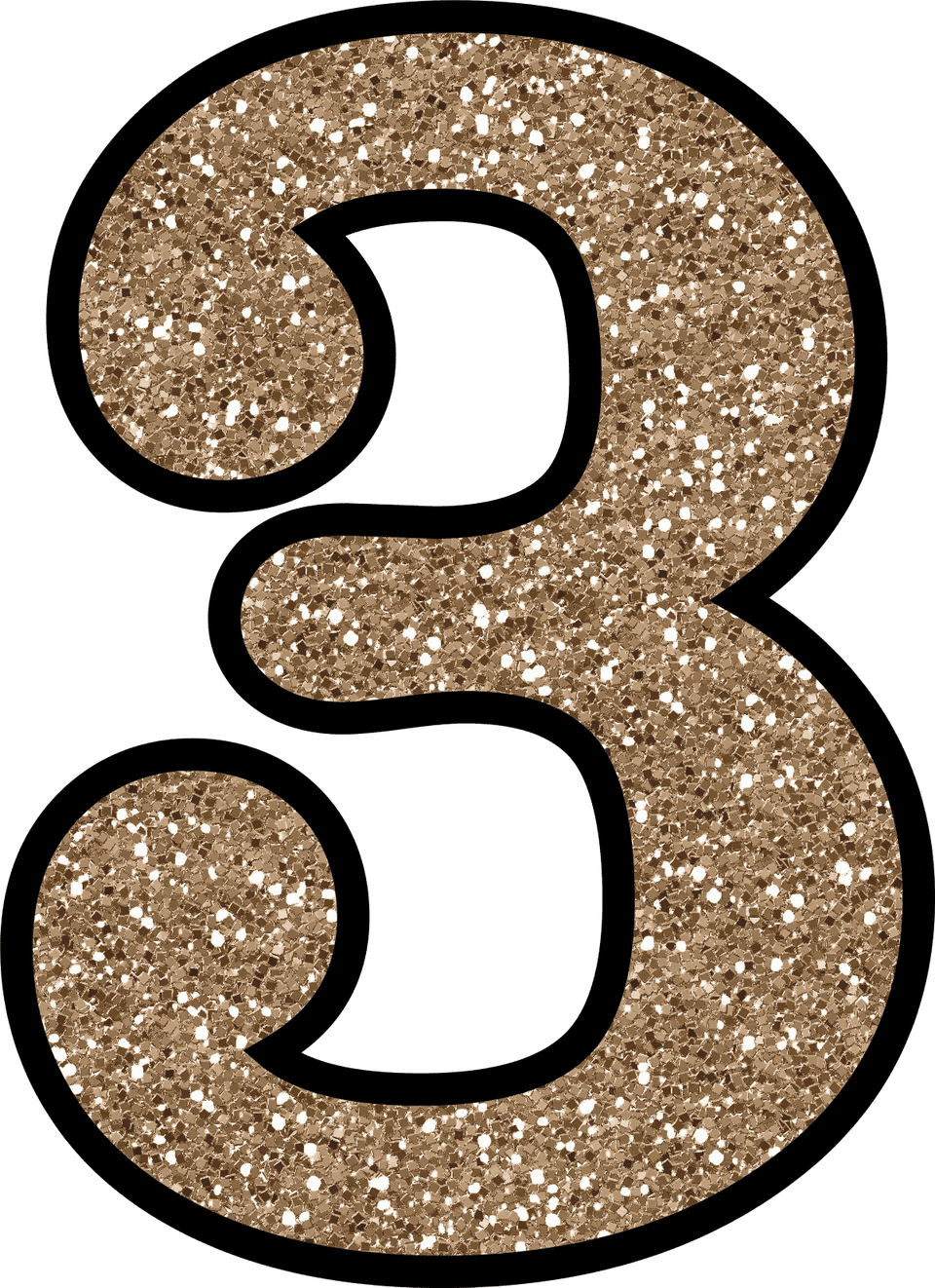 Free Glitter Numbers 0 9 To Download and Print