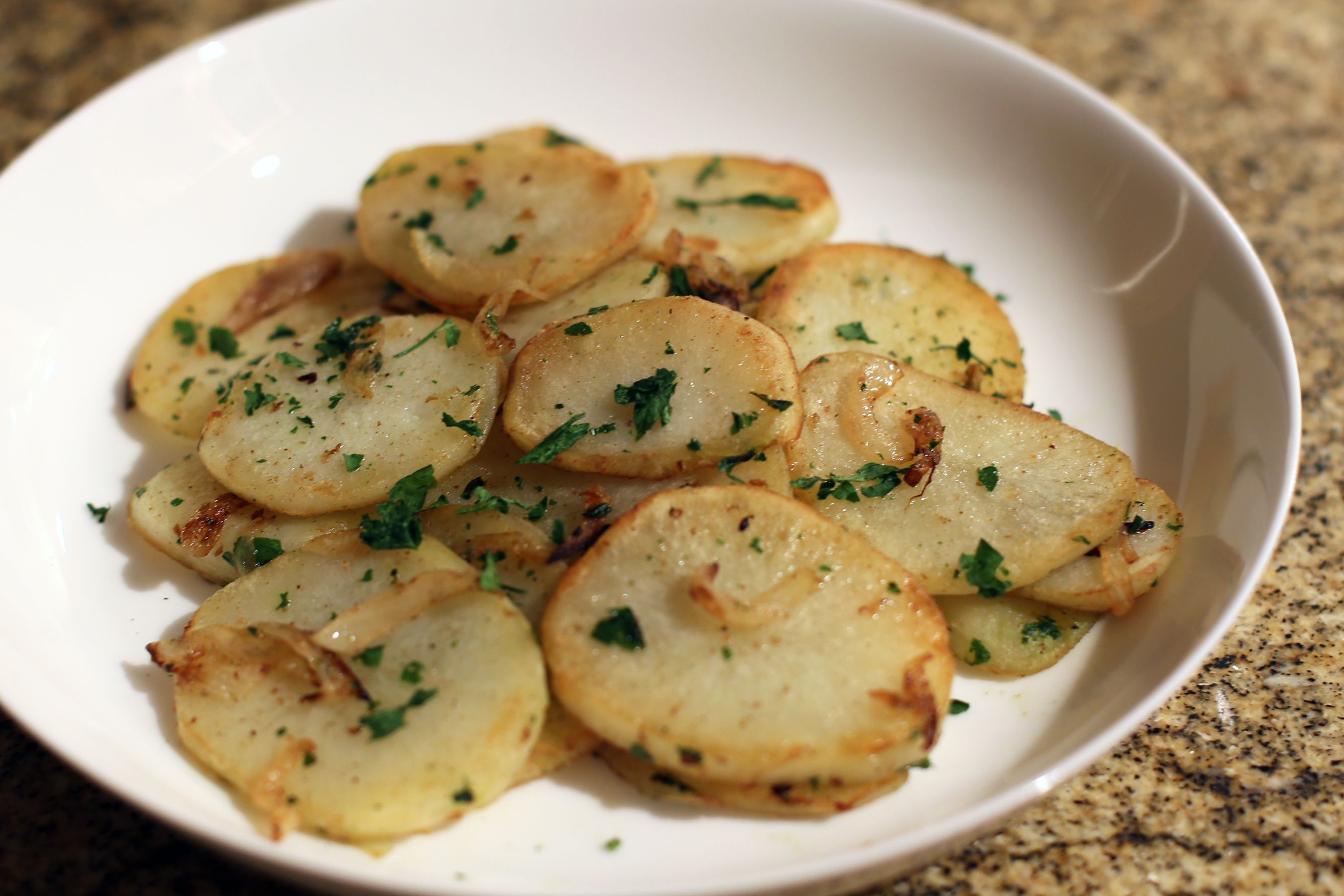 Baked or Sauteed Lyonnaise Potatoes Recipe