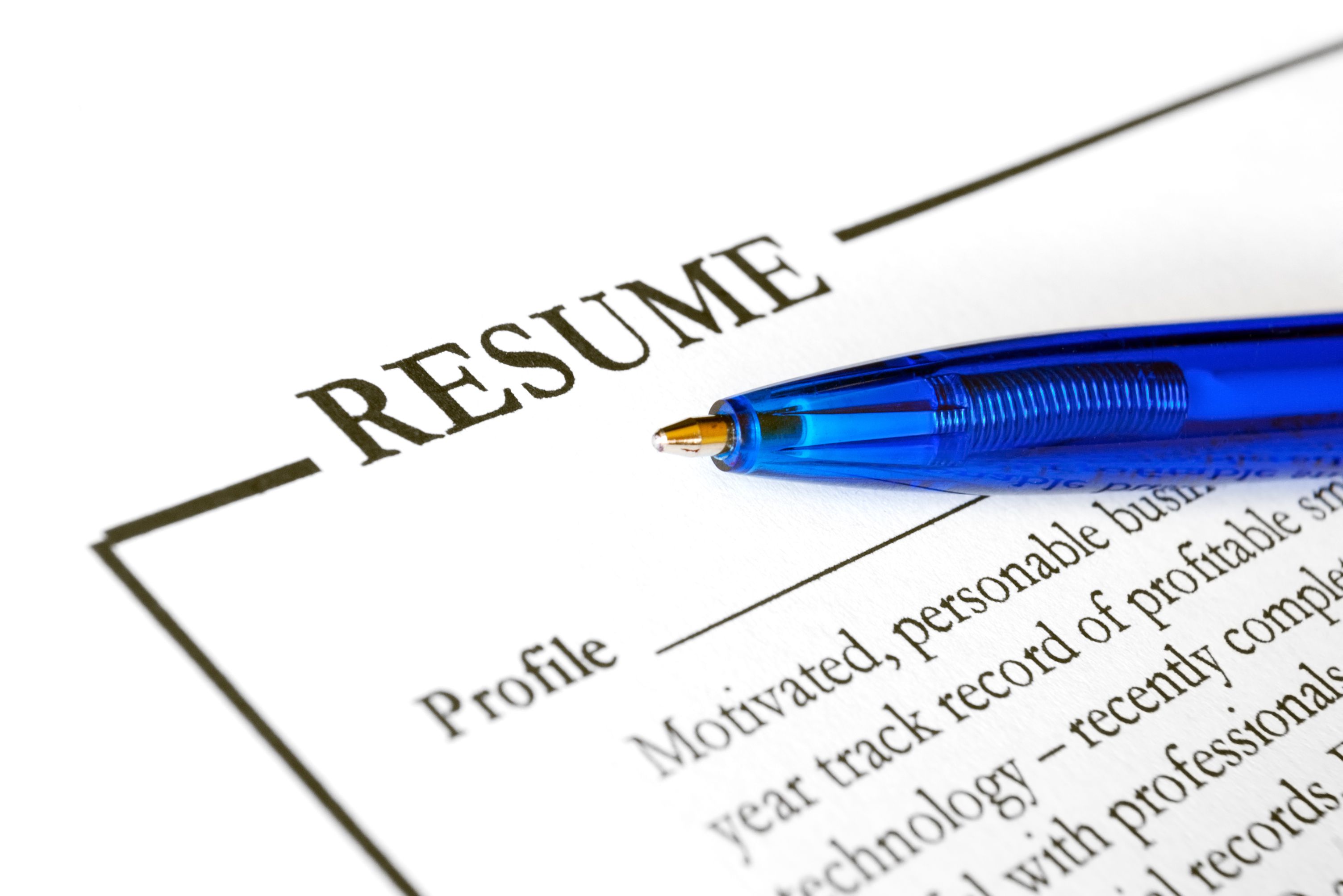 resume profile examples for many job openings