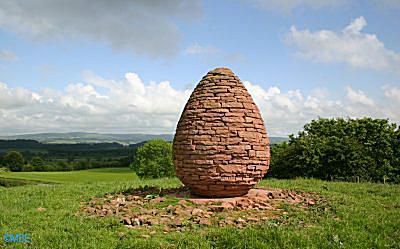 Andy Goldsworthy Landscape Artist - Cairn at Penpont Scotland