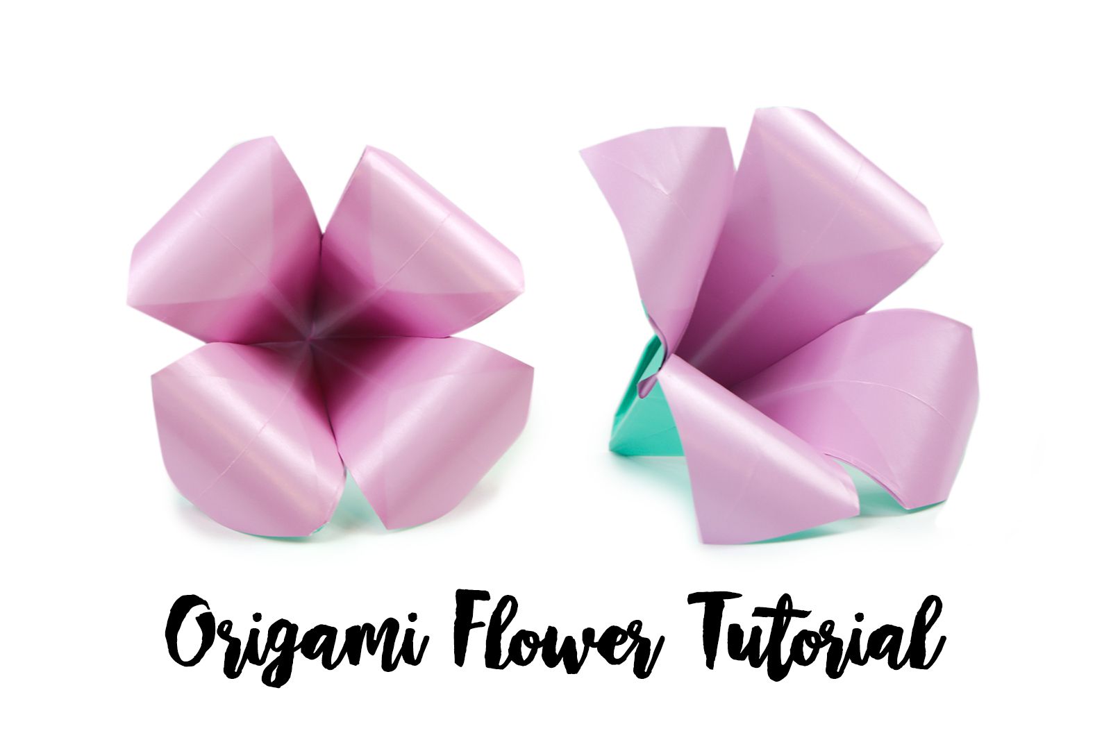 easy origami flower one paper