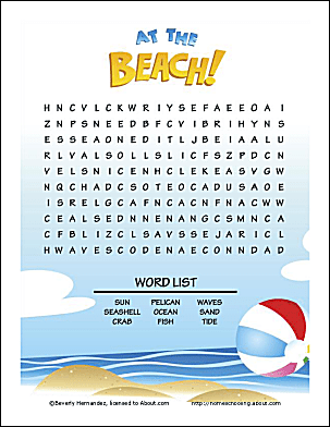 summer wordsearch crossword puzzle and more