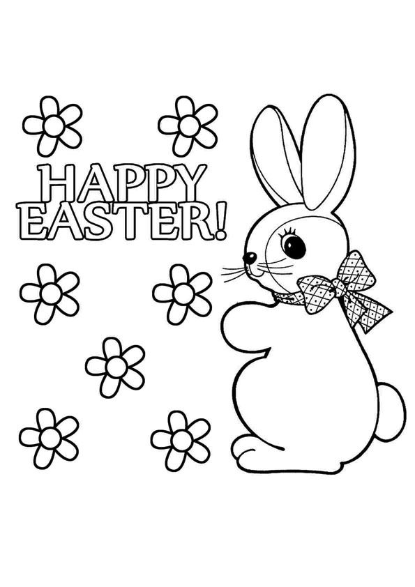 231 Free, Printable Easter Bunny Coloring Pages