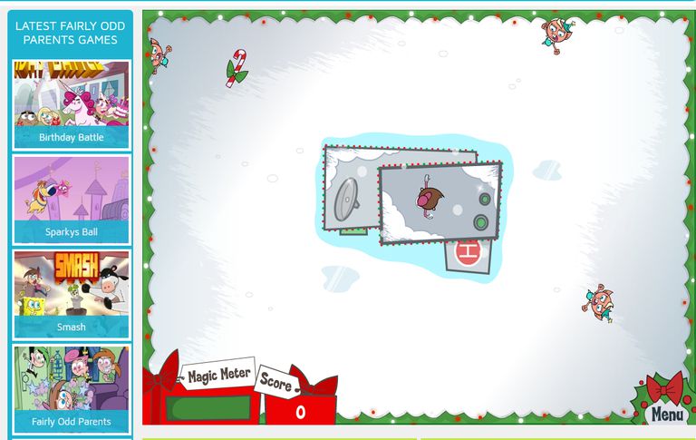 A screenshot of the game Showdown at Santa's
