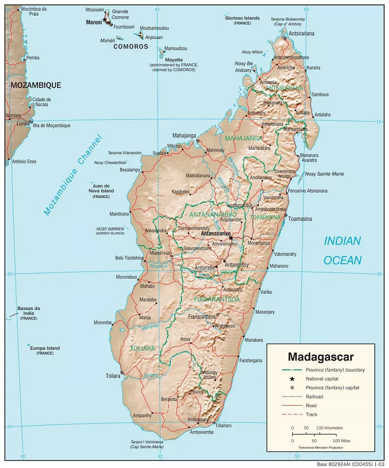 Map of Madagascar