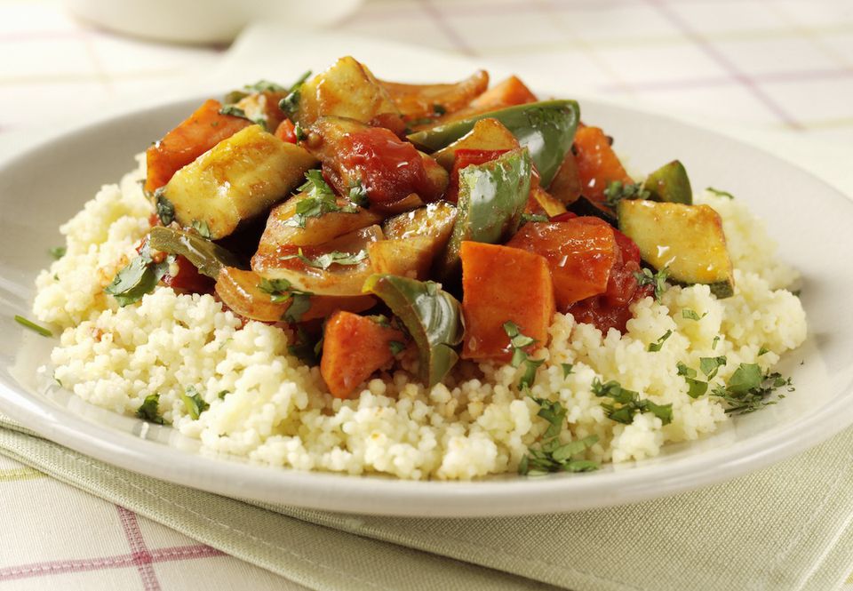 Vegetarian/Vegan Roasted Vegetables With Couscous Recipe